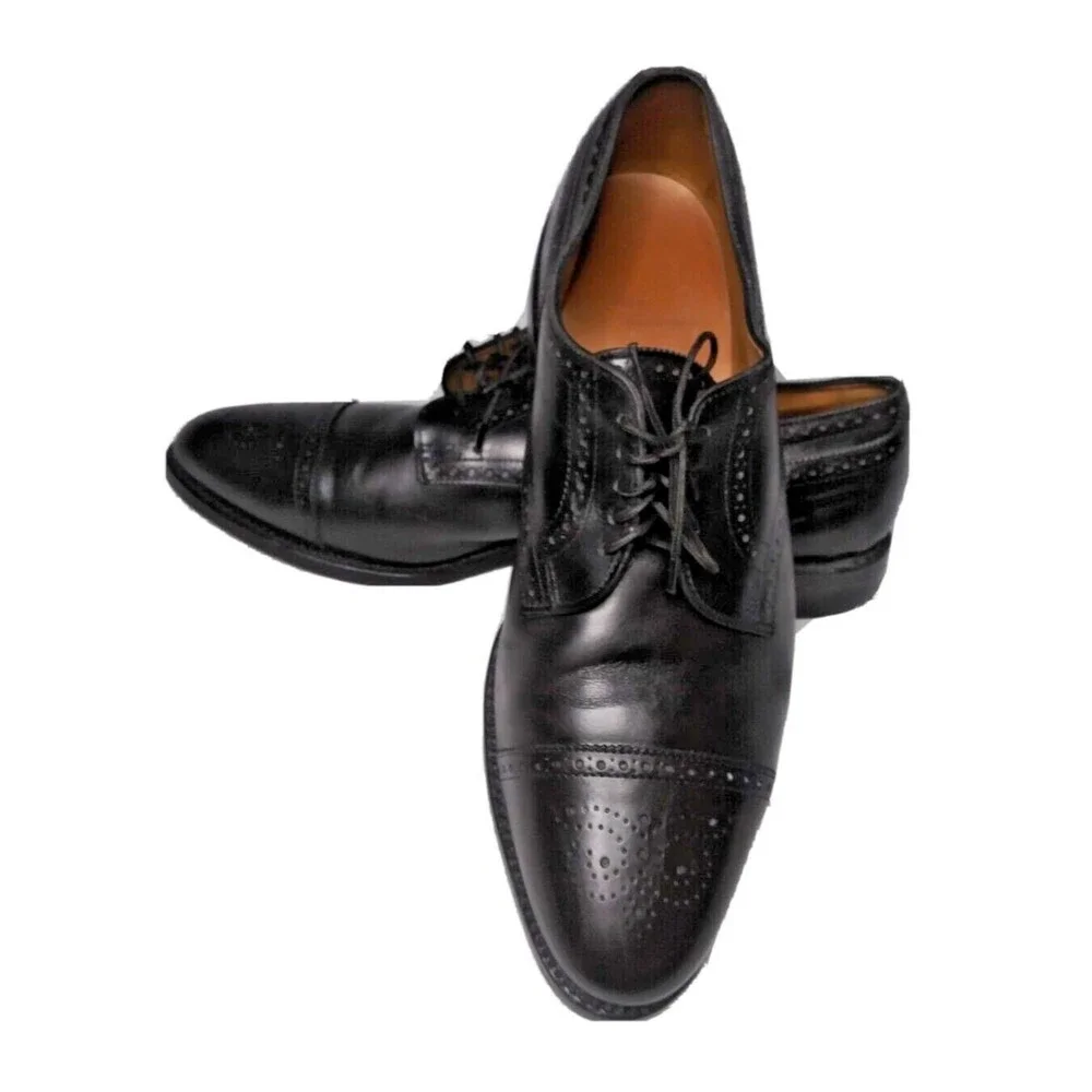 Allen Edmonds Sanford Cap-Toe Derby Dress Shoes Men's Size 14 D Retail $395